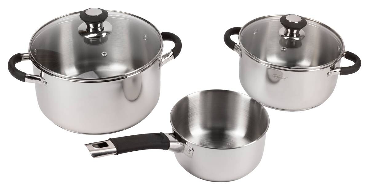 SAN IGNACIO Topfset BILMA silber Aluminium 5 tlg.