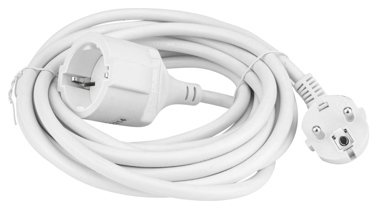 UniTec Verlängerungskabel weiß L: ca. 500 cm ca. 250 V