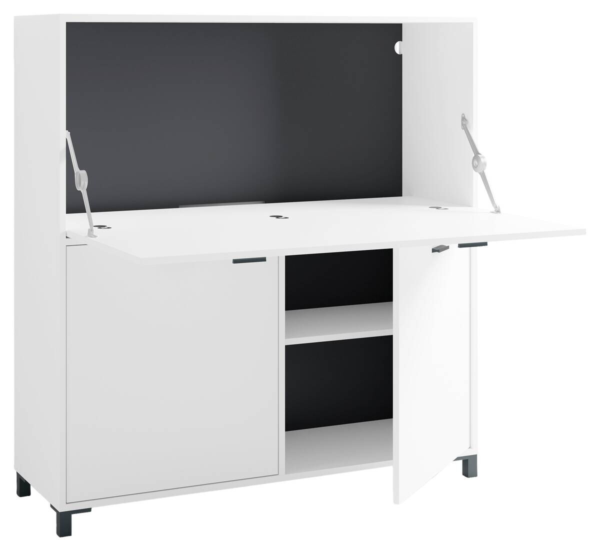 Sekretär MONTANA weiß B/H/T: ca. 120x127x40 cm