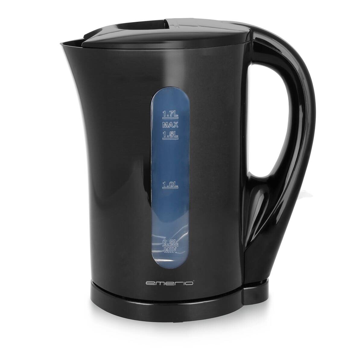Emerio Wasserkocher WK-123483 schwarz Kunststoff H/D: ca. 21,6x17 cm ca. 1,7 l