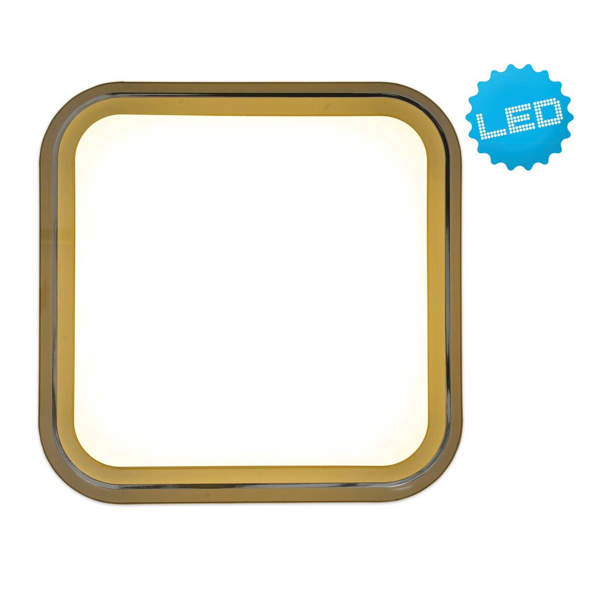 Näve Leuchten Deckenleuchte 1154116 grau Kunststoff Metall B/H/T: ca. 33x8,5x33 cm null 1 Brennstellen