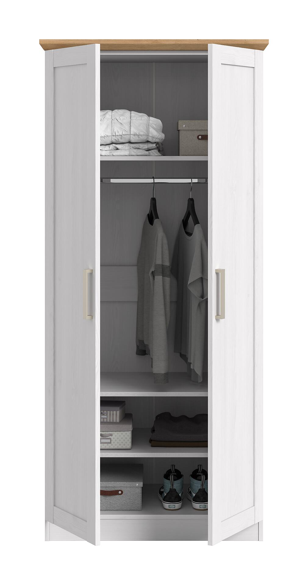 Kleiderschrank FLORENZ Sibiu Lärche Nachbildung Eiche Artisan Nachbildung B/H/T: ca. 84x184x54 cm