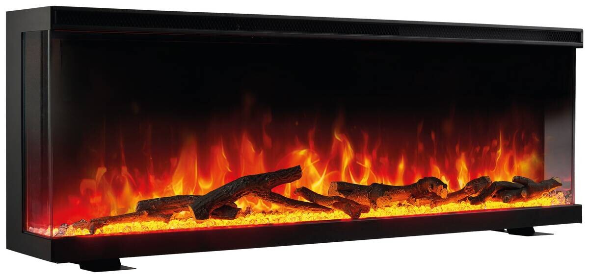 KAMINIO Elektrischer-Kamin LEA schwarz Metall B/H/T: ca. 107,1x43x20 cm ca. 1800 W