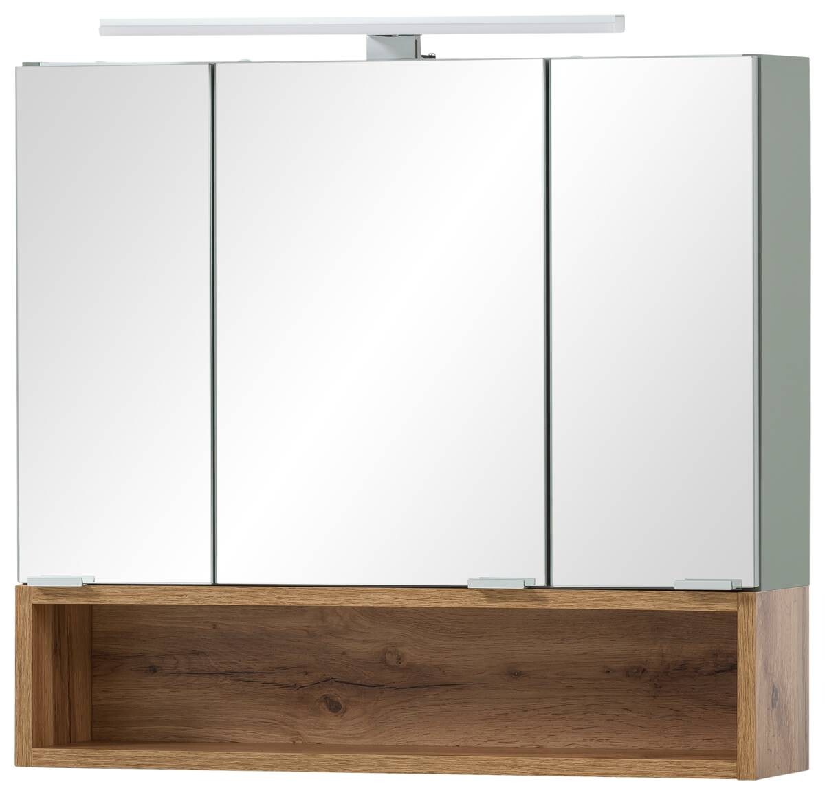 Spiegelschrank Smilla Eiche Landhaus Nachbildung Pistazie B/H/T: ca. 67x64,7x16 cm Spiegelschrank Smilla Eiche Landhaus Nachbildung Pistazie B/H/T: ca. 67x64,7x16 cm