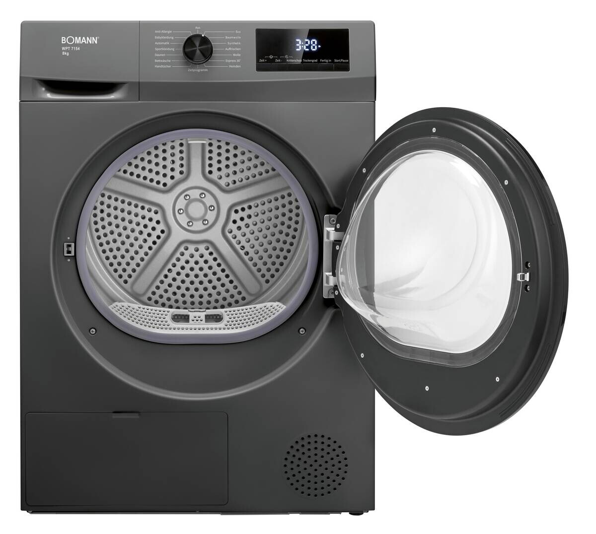 Bomann Wärmepumpentrockner WPT 7154 titanfarbig B/H/T: ca. 59,5x84,5x58 cm ca. 8 kg