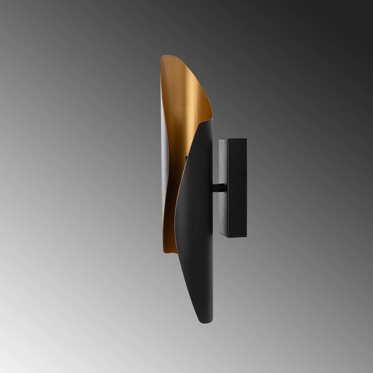 Opviq Wandleuchte schwarz Metall B/H/L: ca. 40x11x8 cm G9 2 Brennstellen