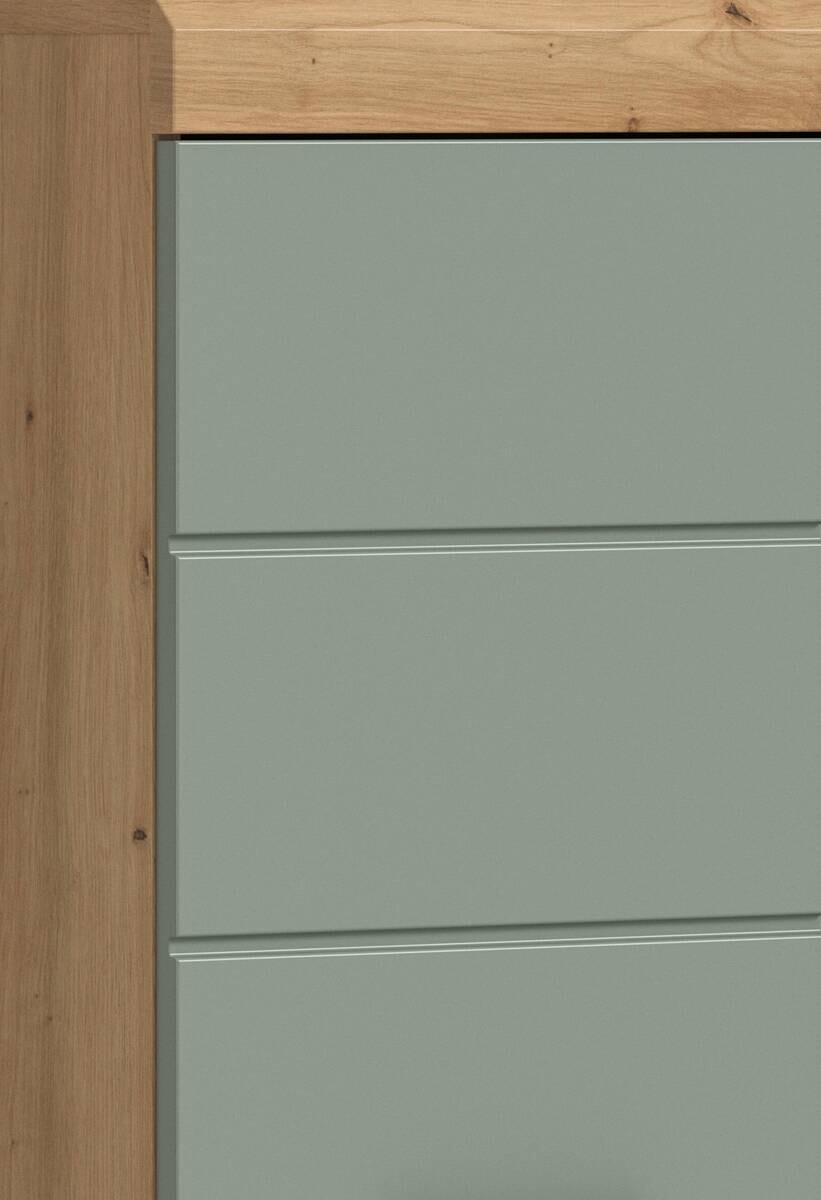 Badhochschrank Scout Eiche Artisan Nachbildung salbei Nachbildung B/H/T: ca. 74x191x31 cm