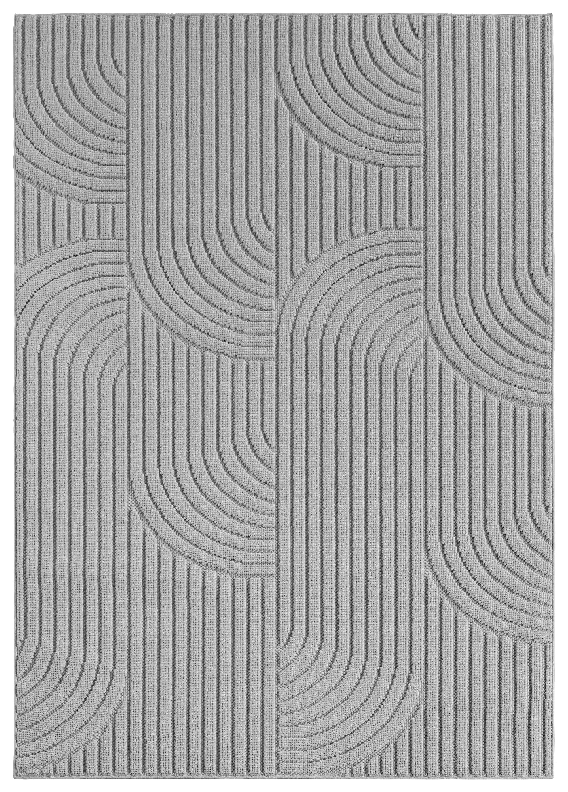 Ayyildiz Kurzflorteppich HELIX silber B/H/L: ca. 200x0,7x290 cm