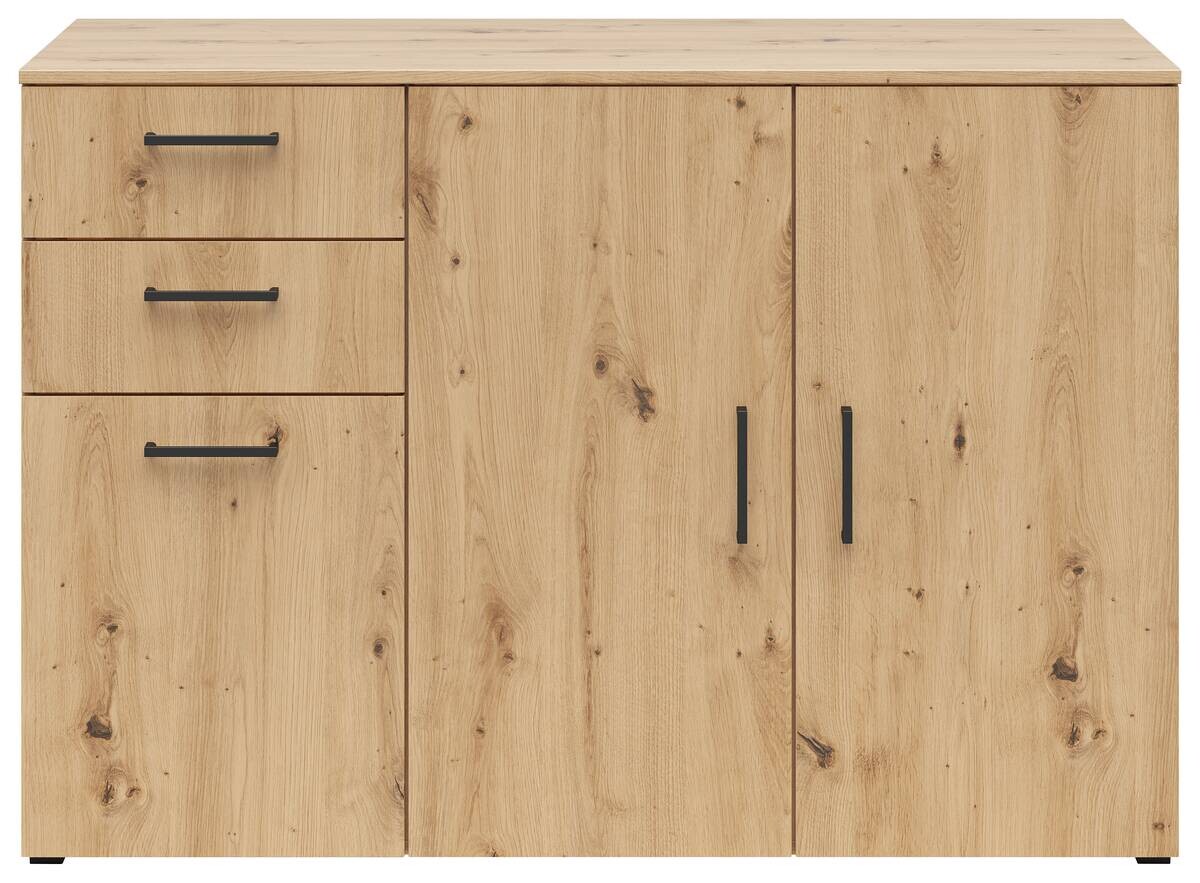 Kommode Multi-Stauraum Typ 29 Eiche Artisan Nachbildung B/H/T: ca. 120x83x52 cm