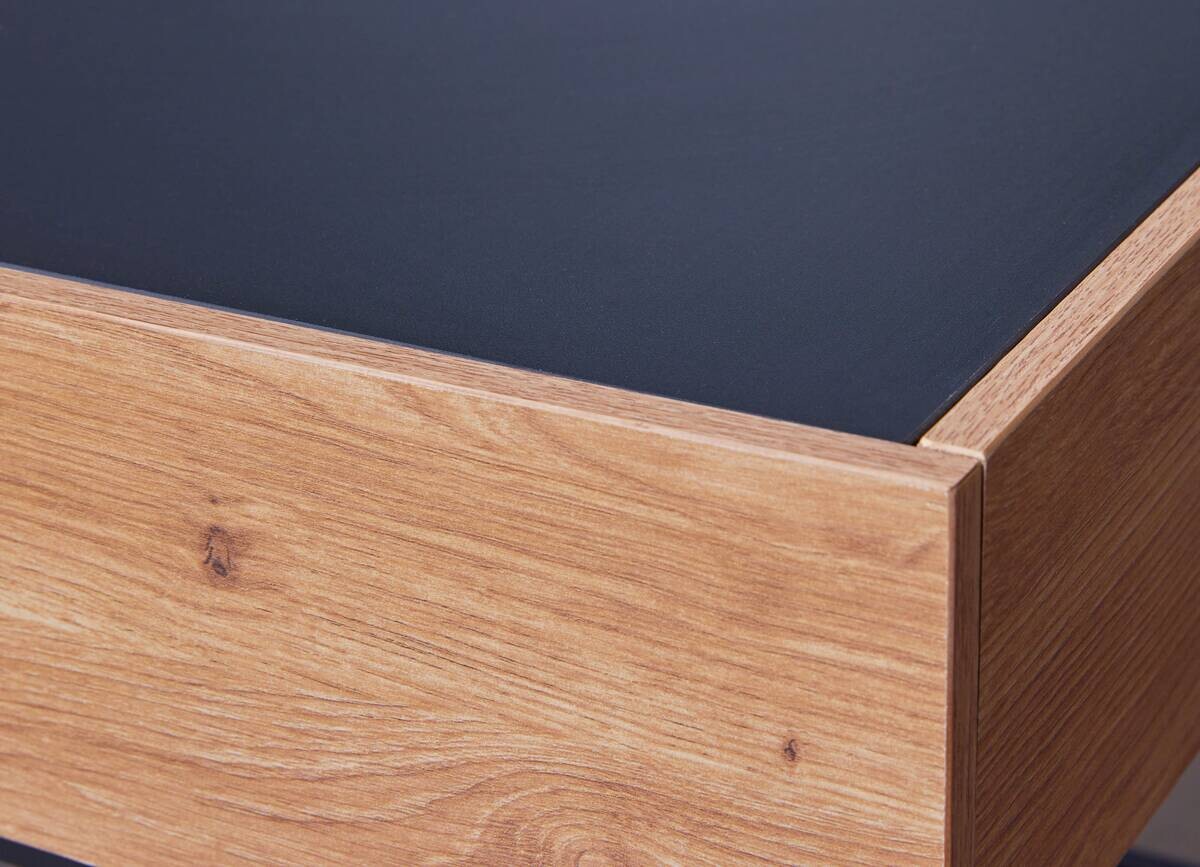 Inter Link Couchtisch Filora Eiche Holz B/H/L: ca. 50x40x110 cm