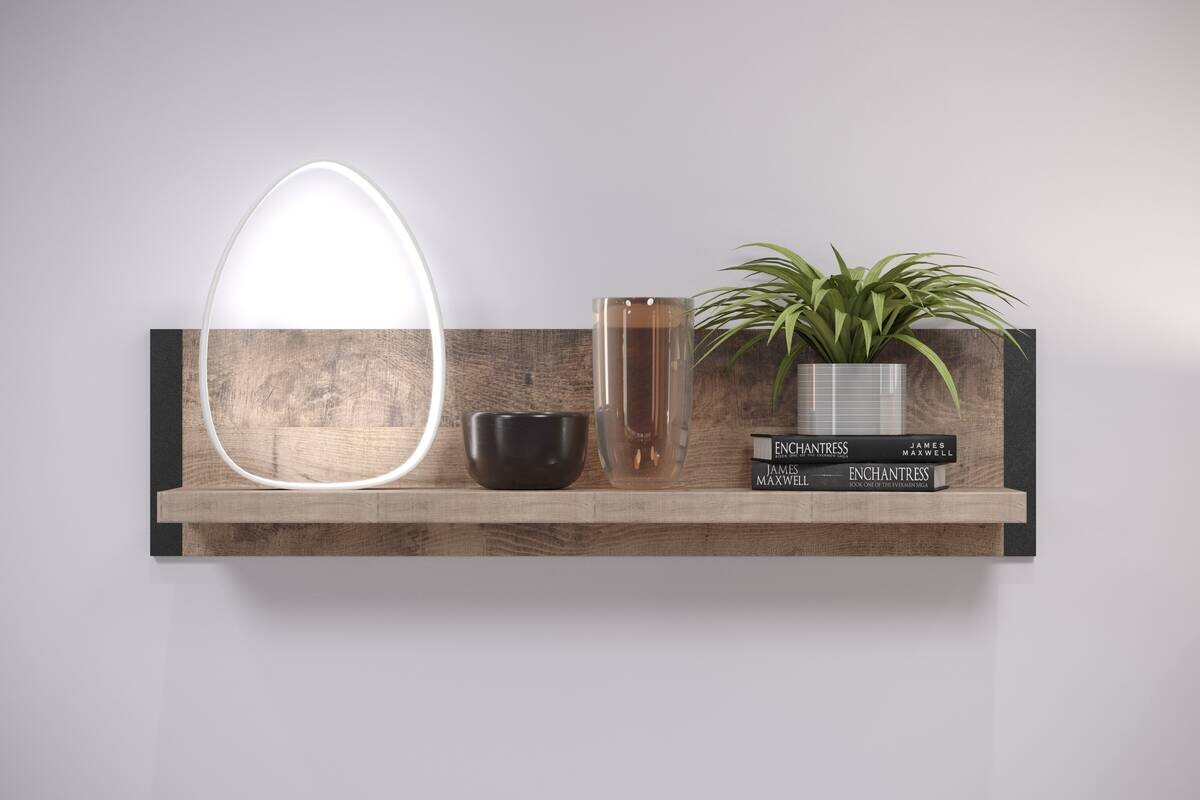 Wandboard Emile Eiche Tabak Nachbildung B/H/T: ca. 110x28x23 cm