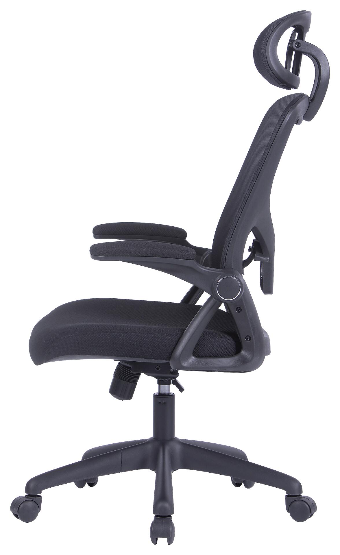 Chefsessel FLEX schwarz schwarz schwarz Webstoff Netzstoff Kunststoff