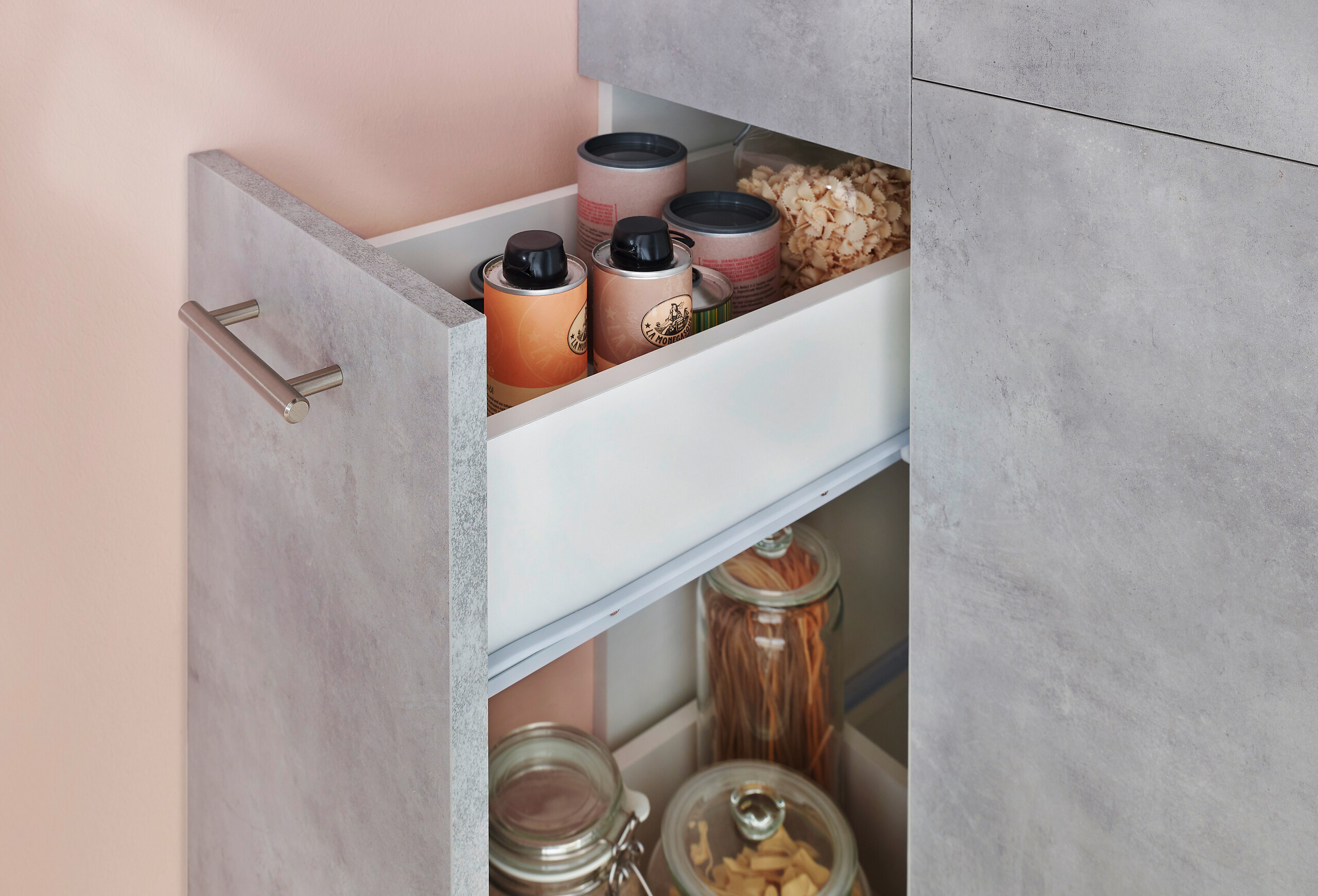 Respekta Küchenblock Malia Beton Optik B/H/T: ca. 310x200x60 cm