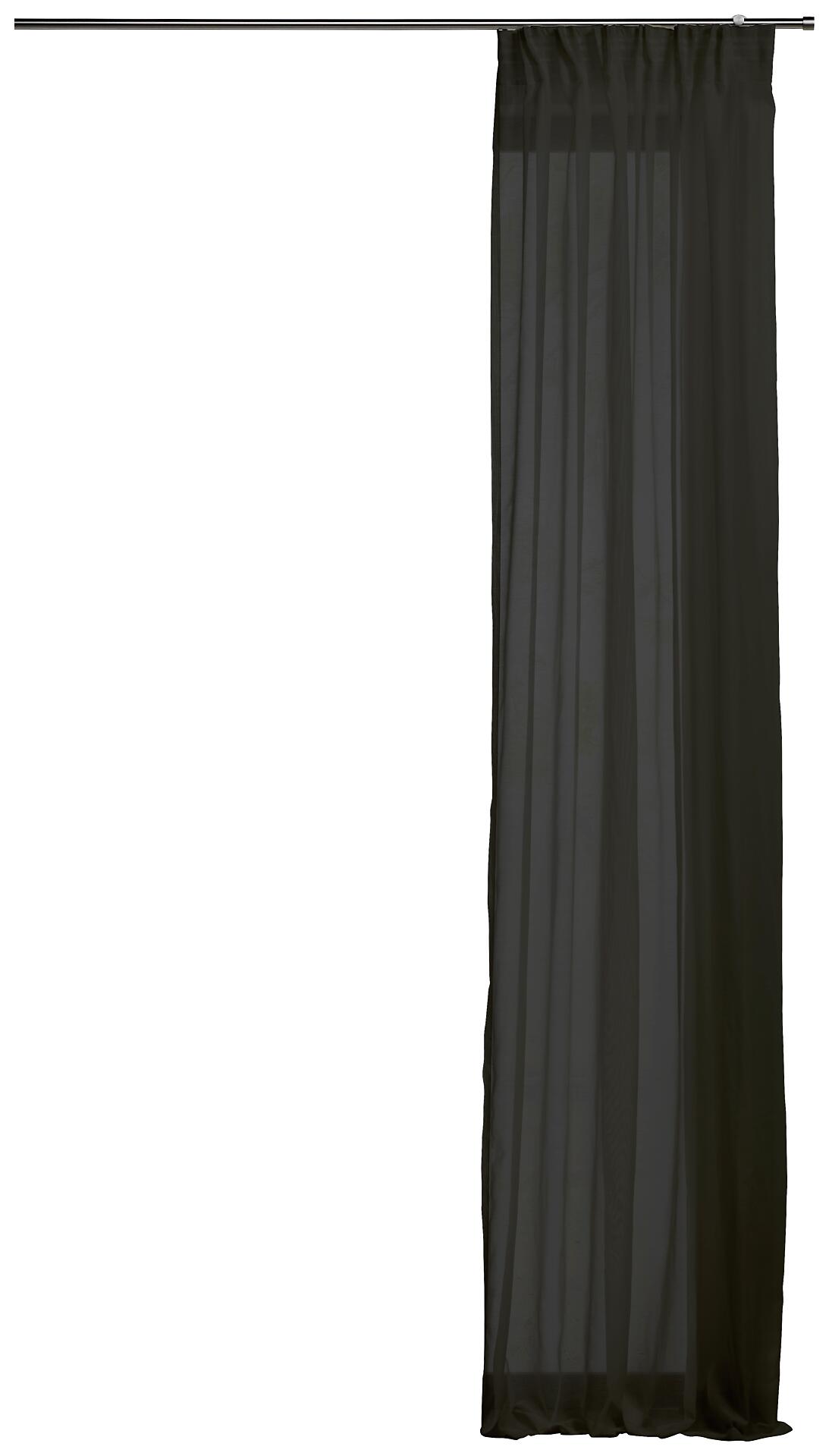 Kombivorhang PURE schwarz B/L: ca. 135x300 cm