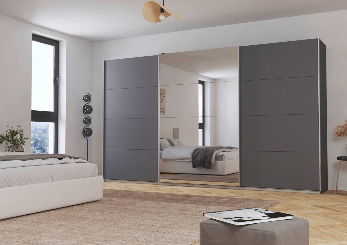 Kleiderschrank Kulmbach grau B/H/T: ca. 360x210x62 cm Kleiderschrank Kulmbach grau B/H/T: ca. 360x210x62 cm