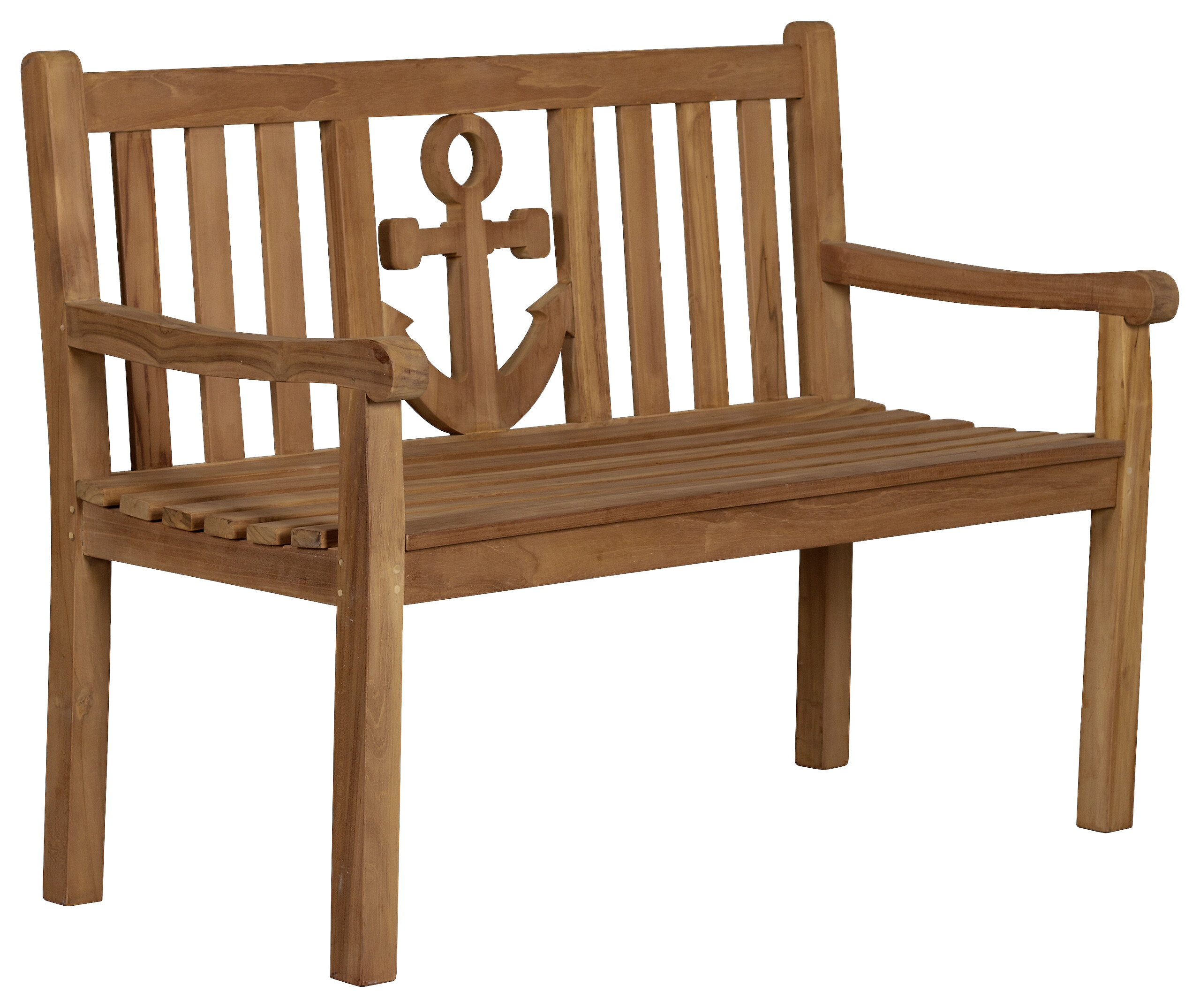 deVries Gartenbank Woodie natur Teakholz B/H/T: ca. 120x89x60 cm