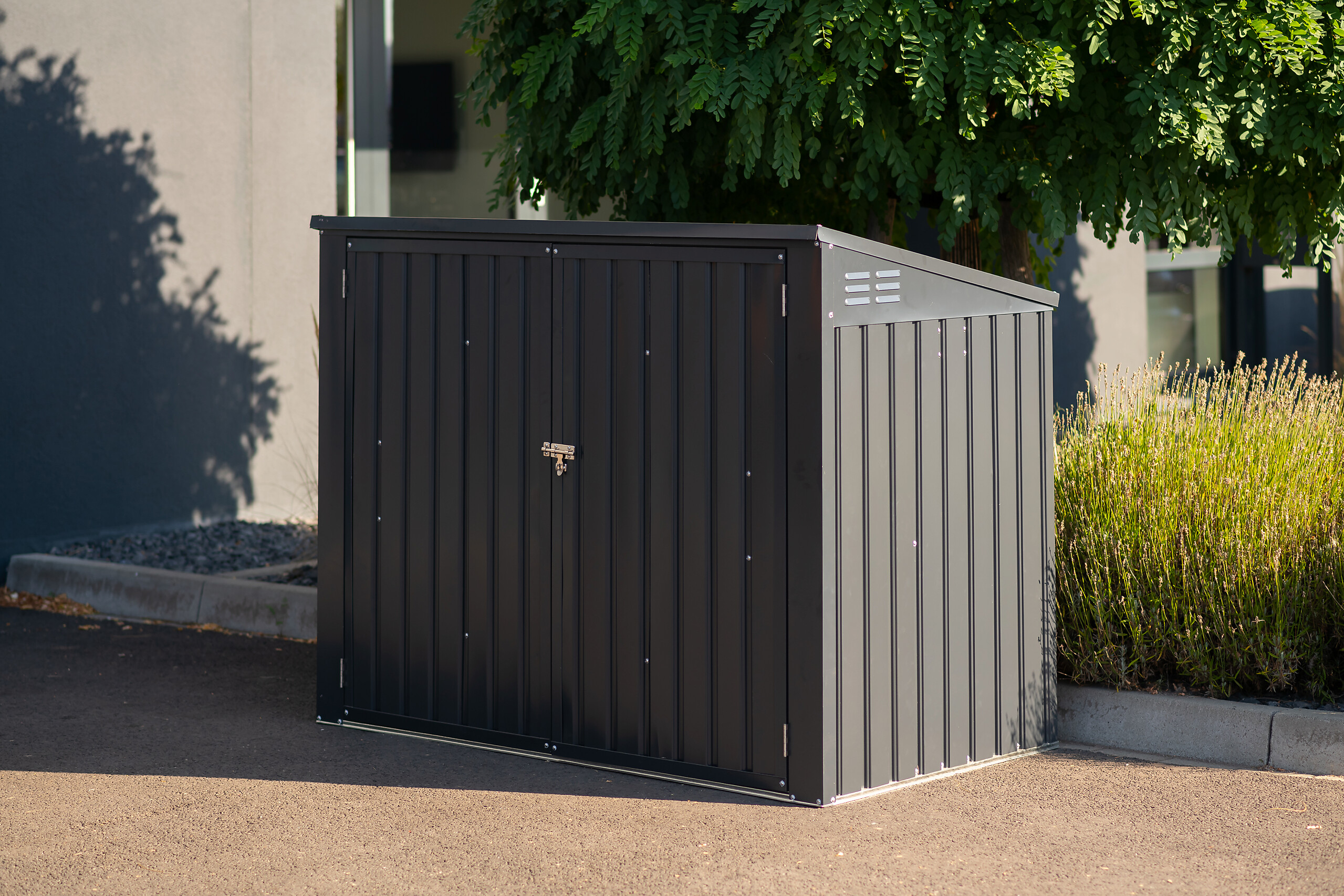 Westmann Mülltonnenbox 5x3 anthrazit B/H/T: ca. 172x131x100 cm