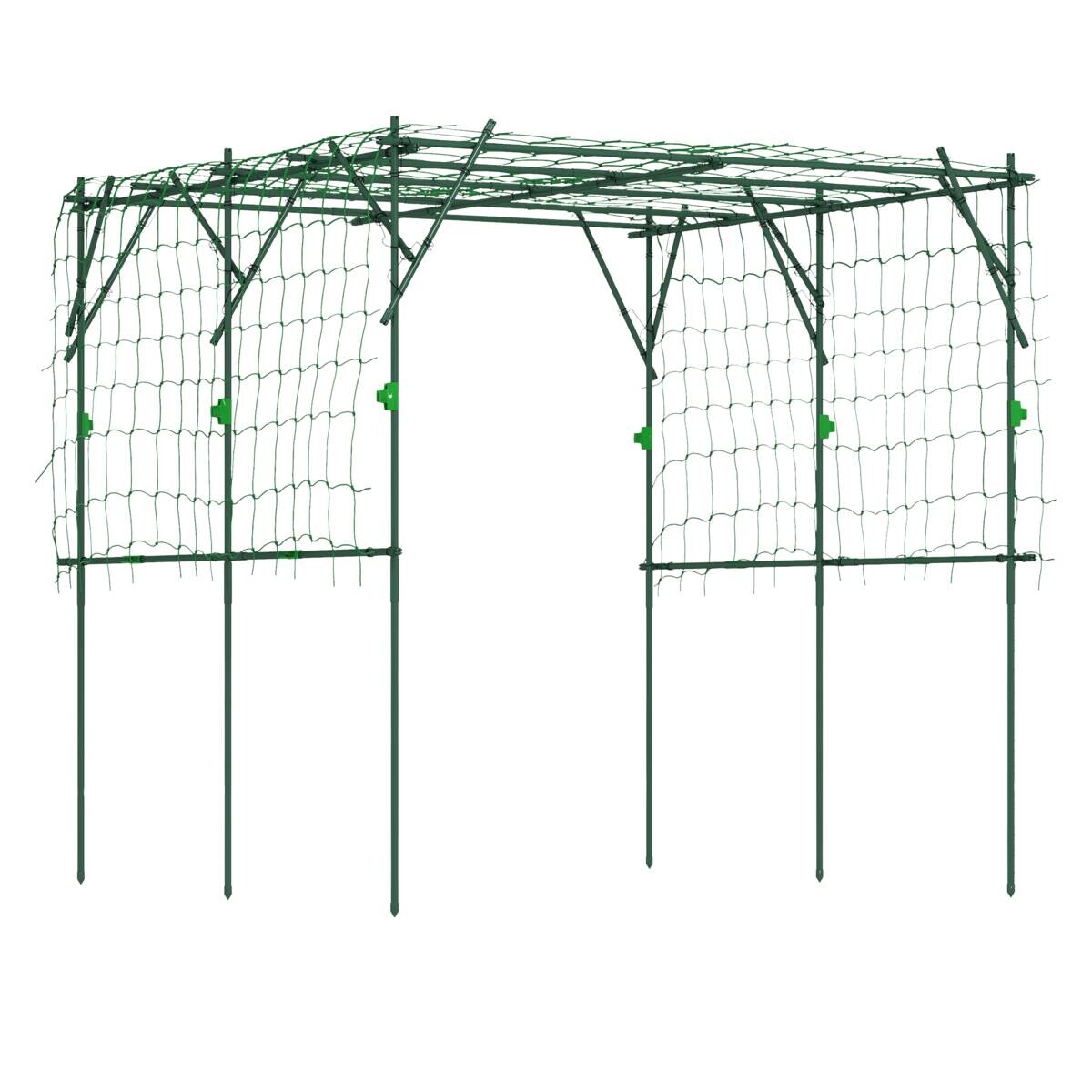 Outsunny Rankgitter grün B/H/L: ca. 223x223x223 cm