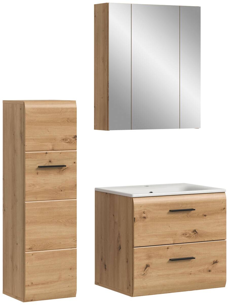 Badezimmer-Set Ice Artisan Oak Nachbildung B/H/T: ca. 105x185x46 cm