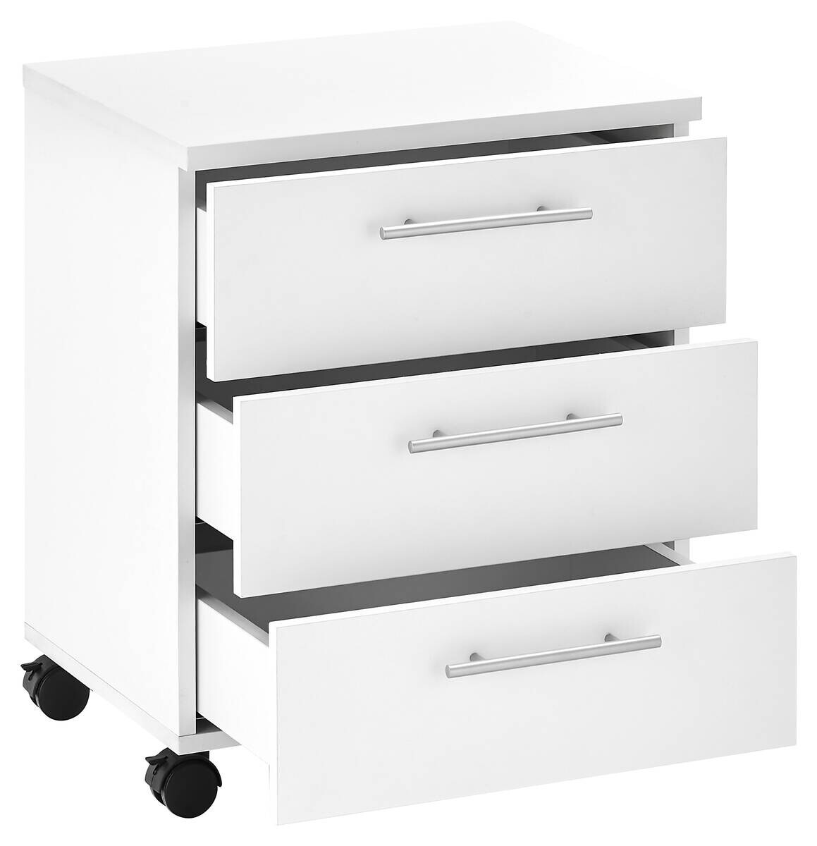 Rollcontainer Ben weiß B/H/T: ca. 40x56x39 cm