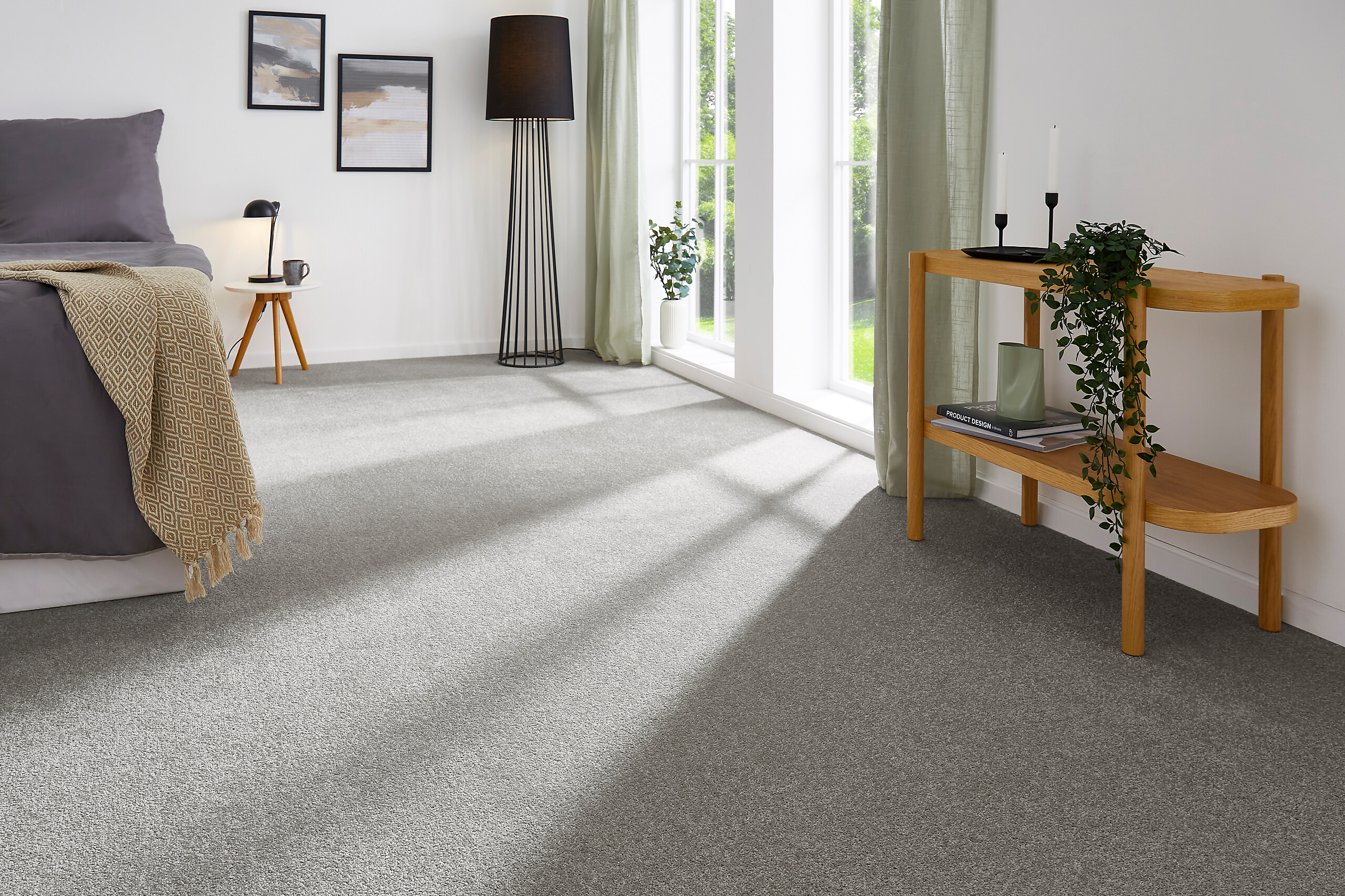 Teppichboden Sara grau B/L: ca. 200x400 cm pro Stück