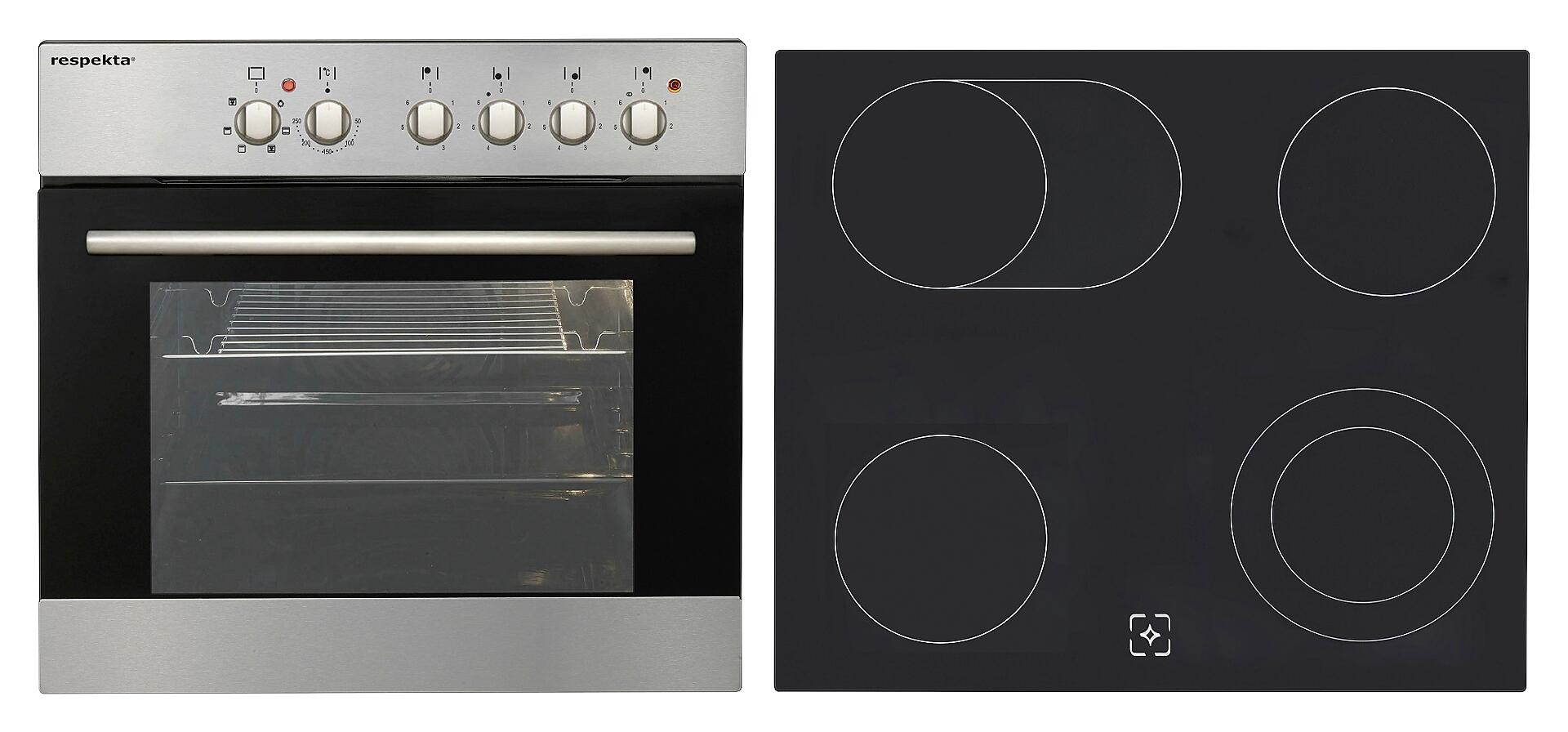 Respekta Küchenblock Amanda weiß Hochglanz B/H/T: ca. 310x200x60 cm