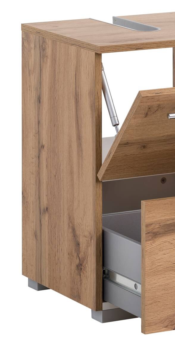 Waschbeckenunterschrank Carlos Eiche Landhaus Nachbildung B/H/T: ca. 60,2x59,1x35 cm
