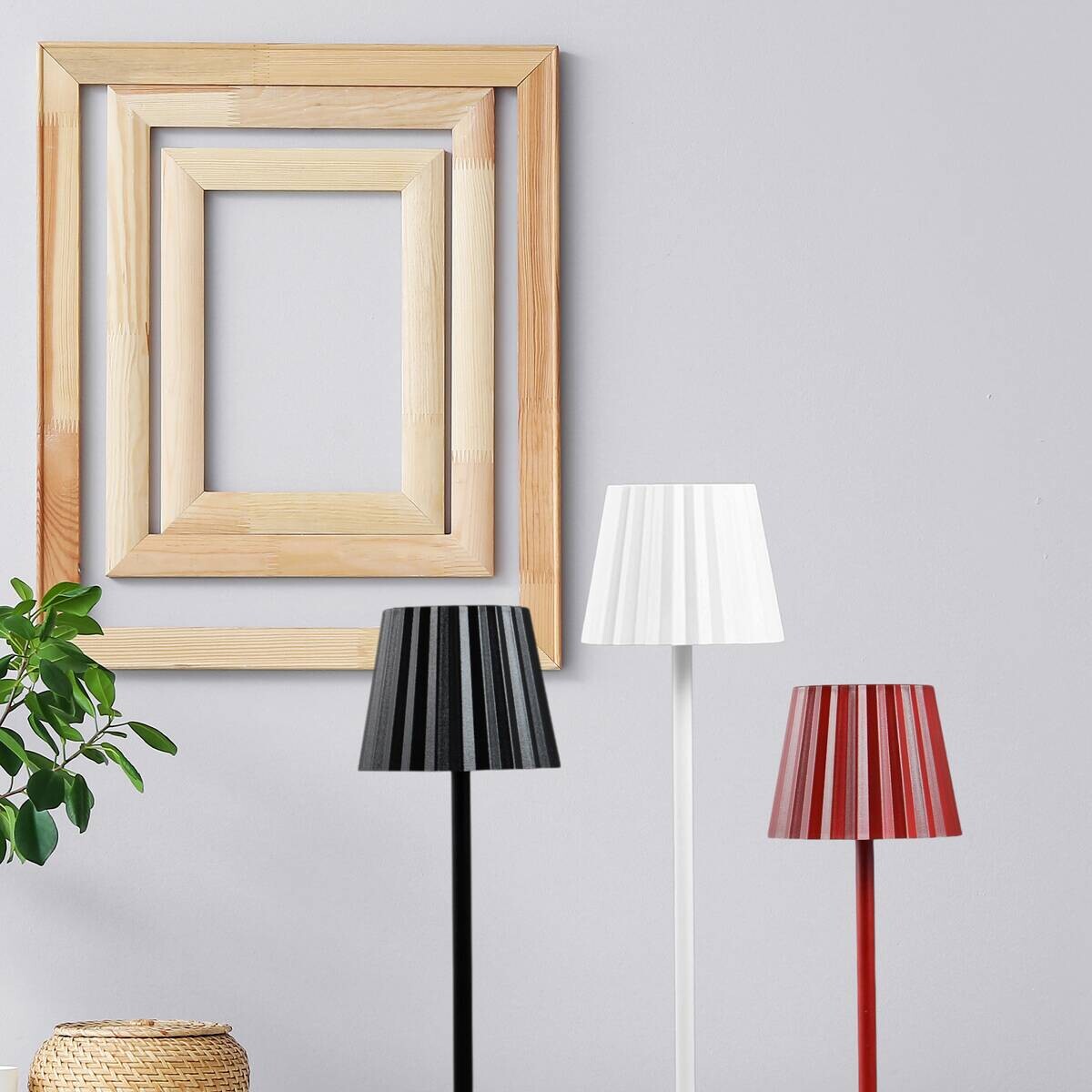 BERGNER LED-Tischleuchte Charcoal schwarz B/H: ca. 11,6x38 cm