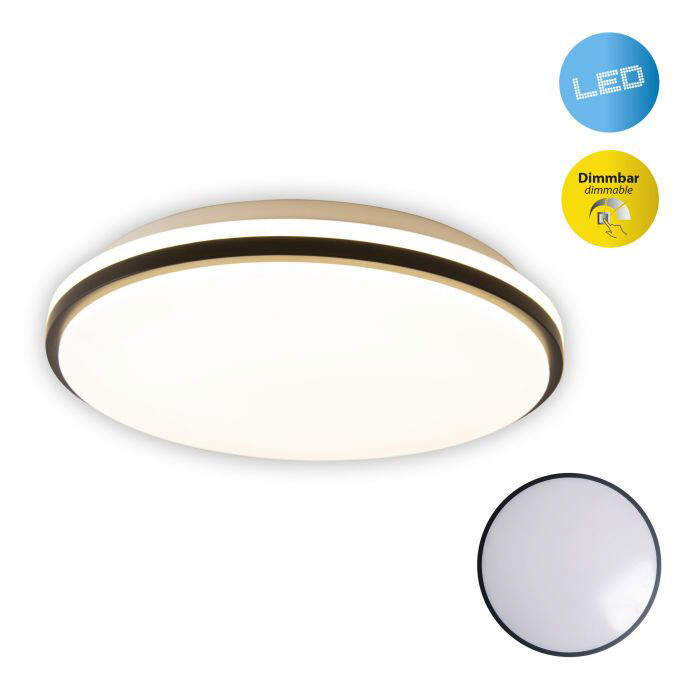 Näve Leuchten LED Deckenleuchte NV1380023 weiß Metall Kunststoff H/D: ca. 6x34 cm null 1 Brennstellen