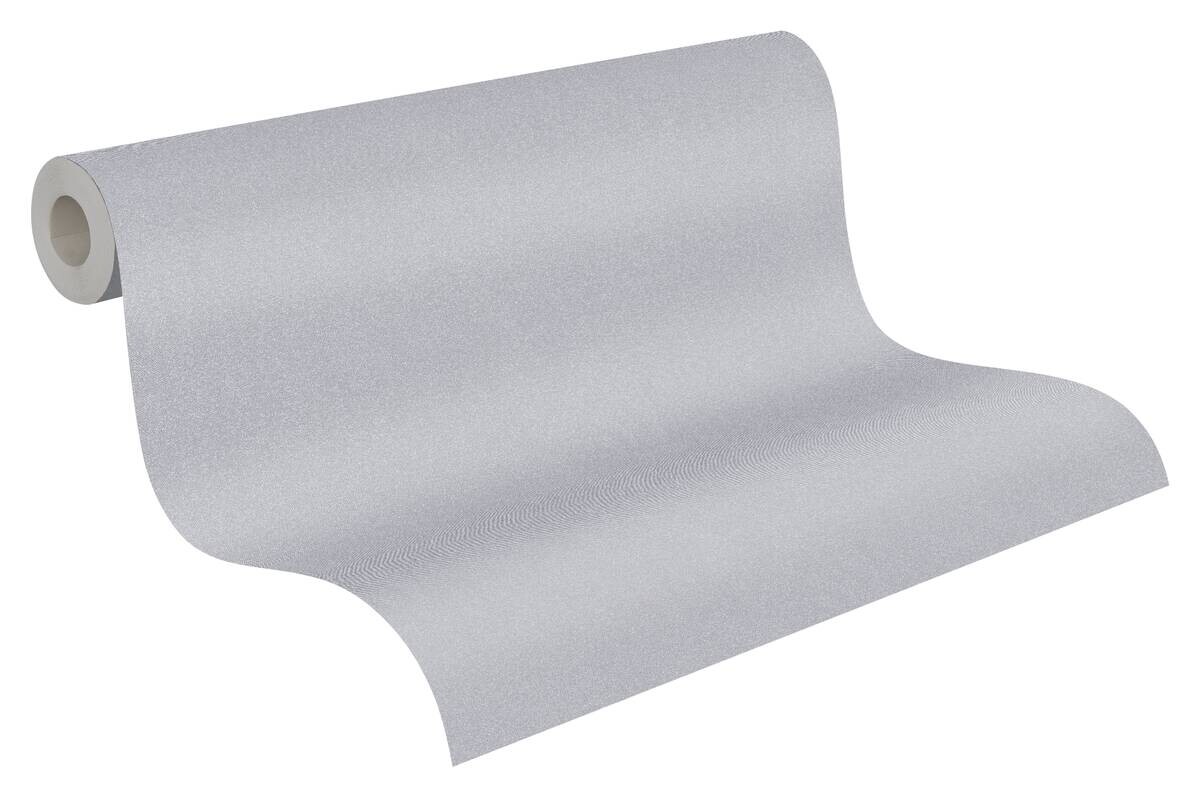 A.S.Creation Vliestapete New Elegance Uni grau B/L: ca. 53x1005 cm