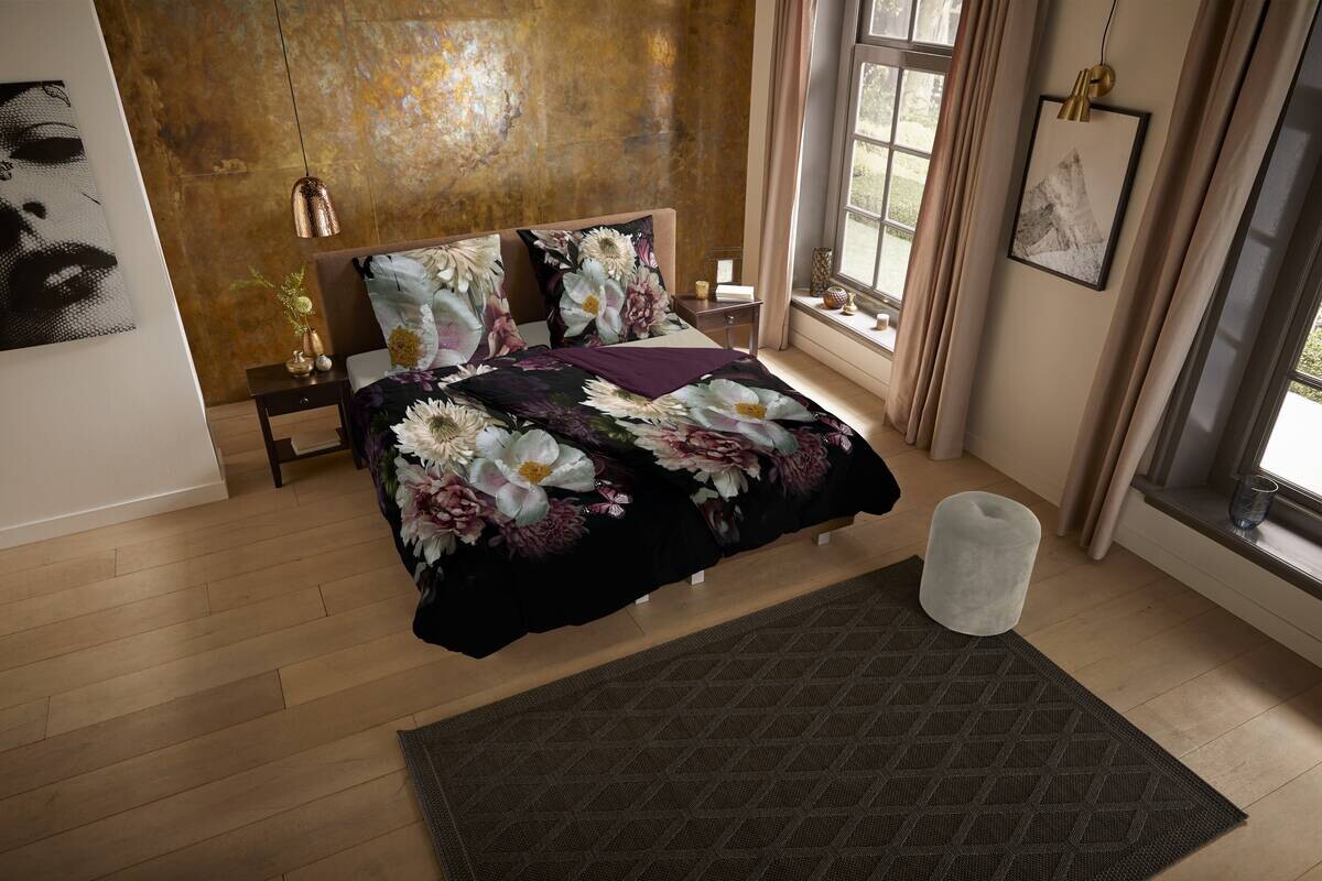 Microfaser Bettwäsche Marleen bordeauxrot Polyester B/L: ca. 135x200 cm