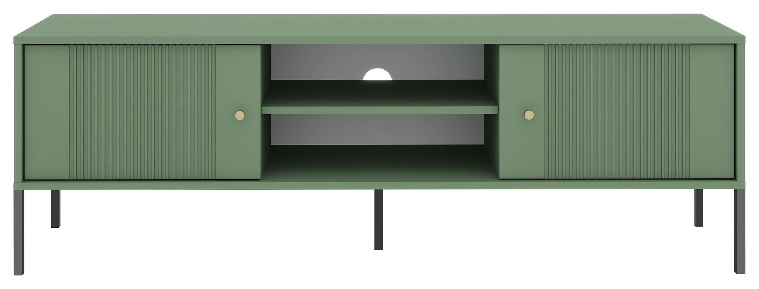 TV-Lowboard ISEO grün B/H/T: ca. 154,5x50,5x39 cm