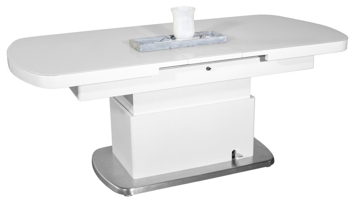 Couchtisch Levi weiß MDF B/H/T: ca. 135x50x75 cm