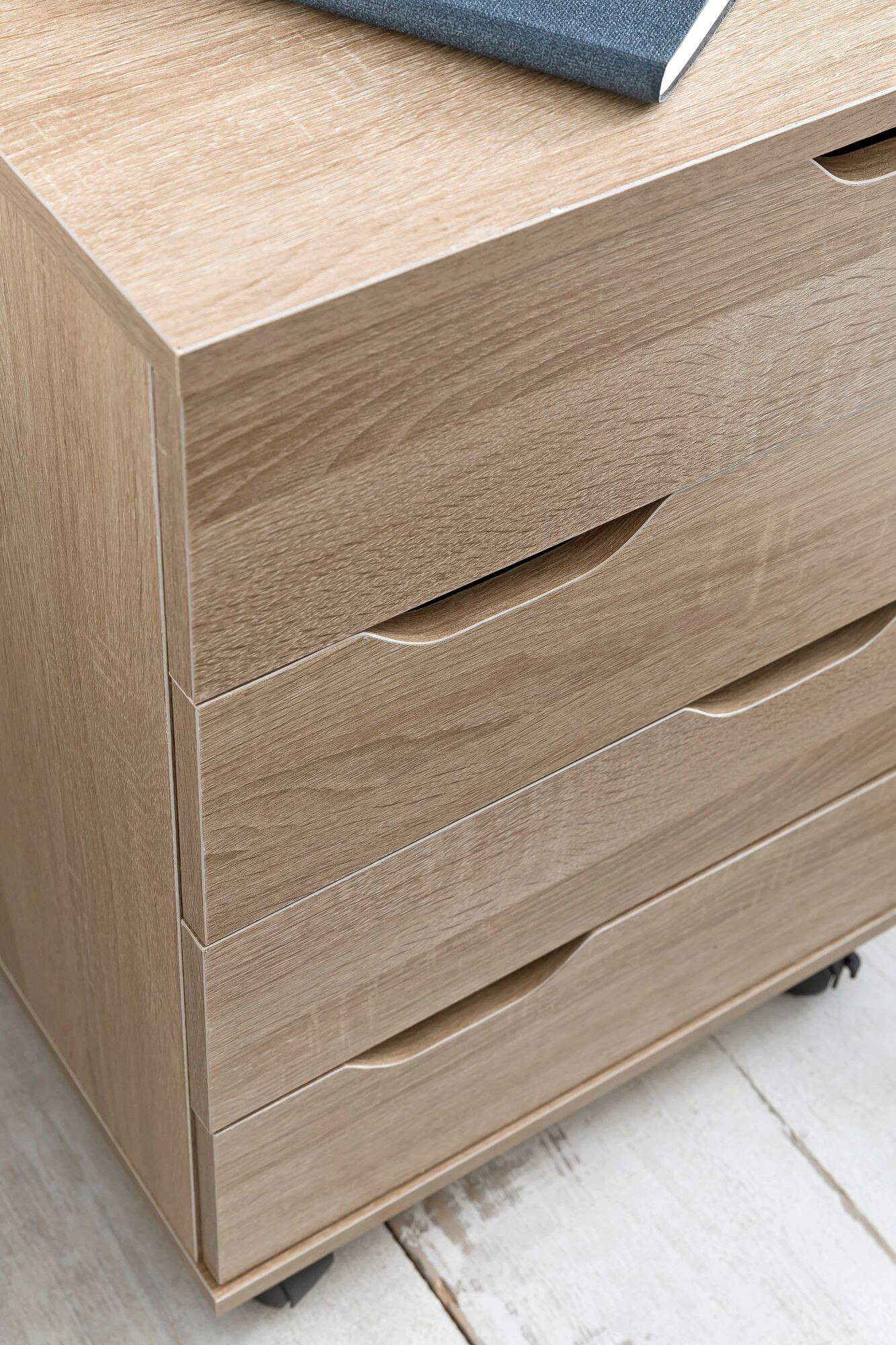 Rollcontainer braun Spanplatte B/H/T: ca. 40x60x40 cm