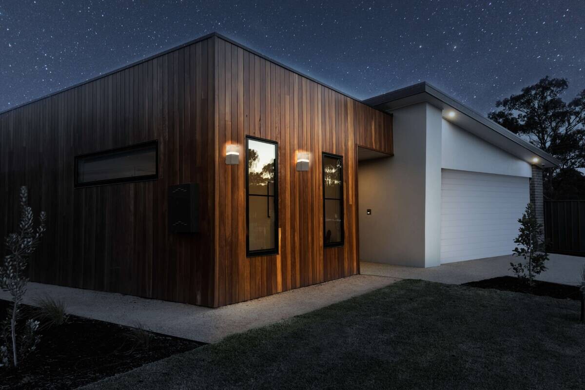 LED-Außenwandleuchte 1097450 silber B/H/T: ca. 10,5x16x8 cm