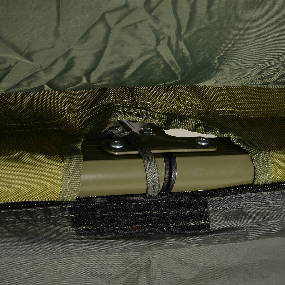 Outsunny Campingbett dunkelgrün Polyester-Mischgewebe B/H/L: ca. 78x118x193 cm