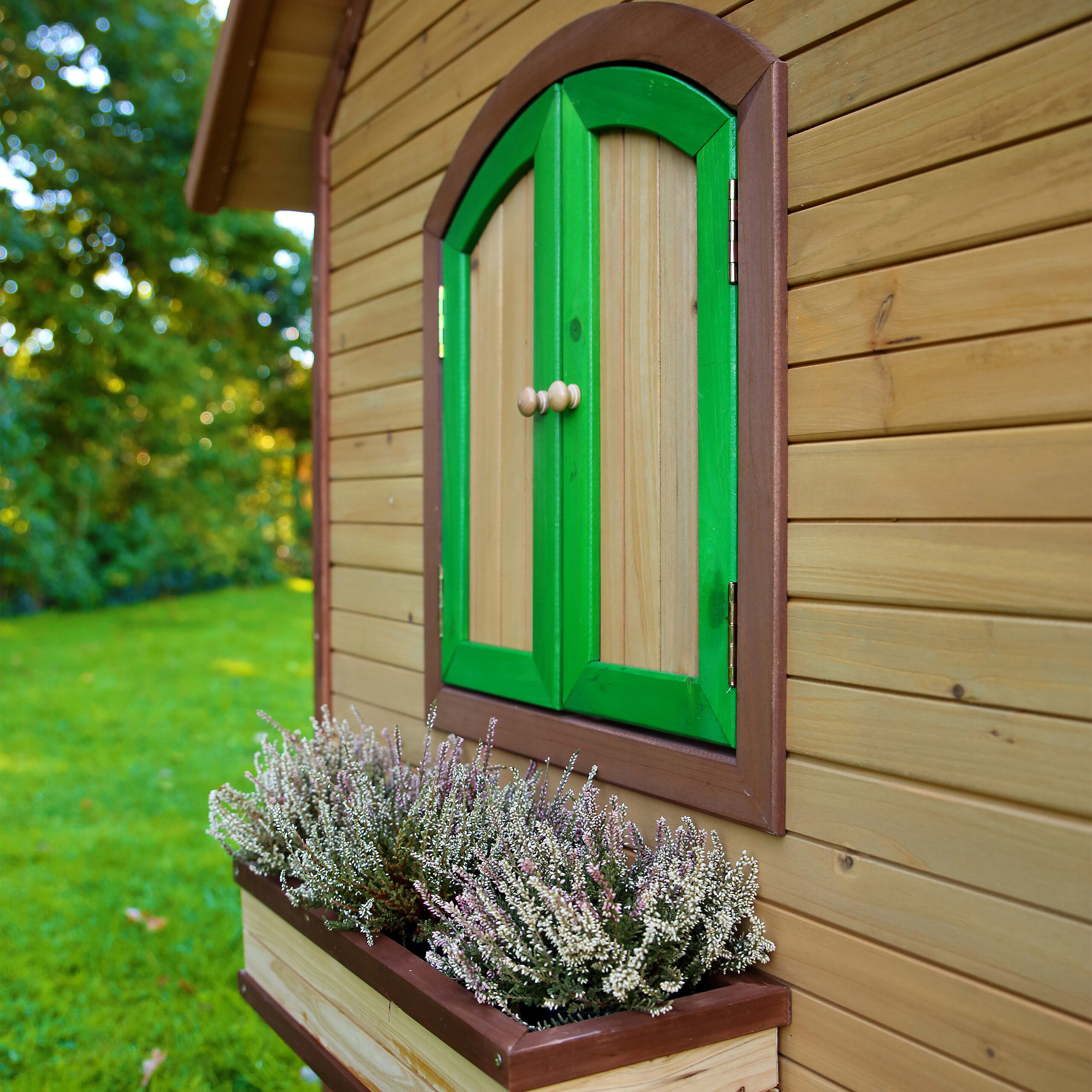 AXI Spielhaus Tom braun B/H/L: ca. 287x231x191 cm