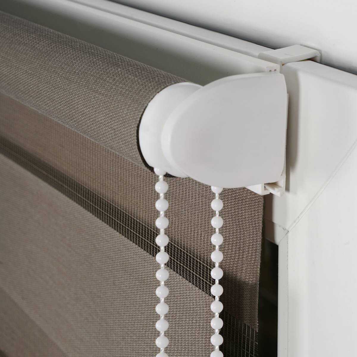 Doppelrollo Just braun B/L: ca. 60x160 cm