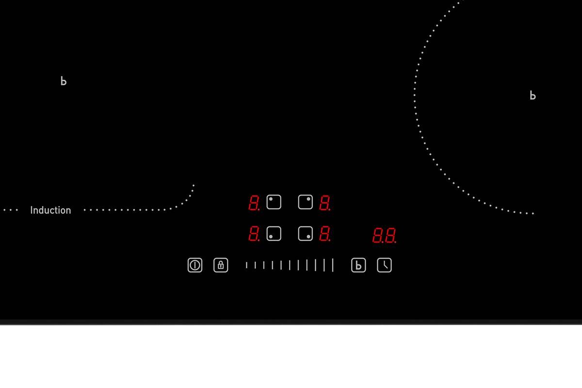 Mican Induktionskochfeld IKA4ZFZ schwarz Schwarzglas B/H/T: ca. 59x5,5x52 cm