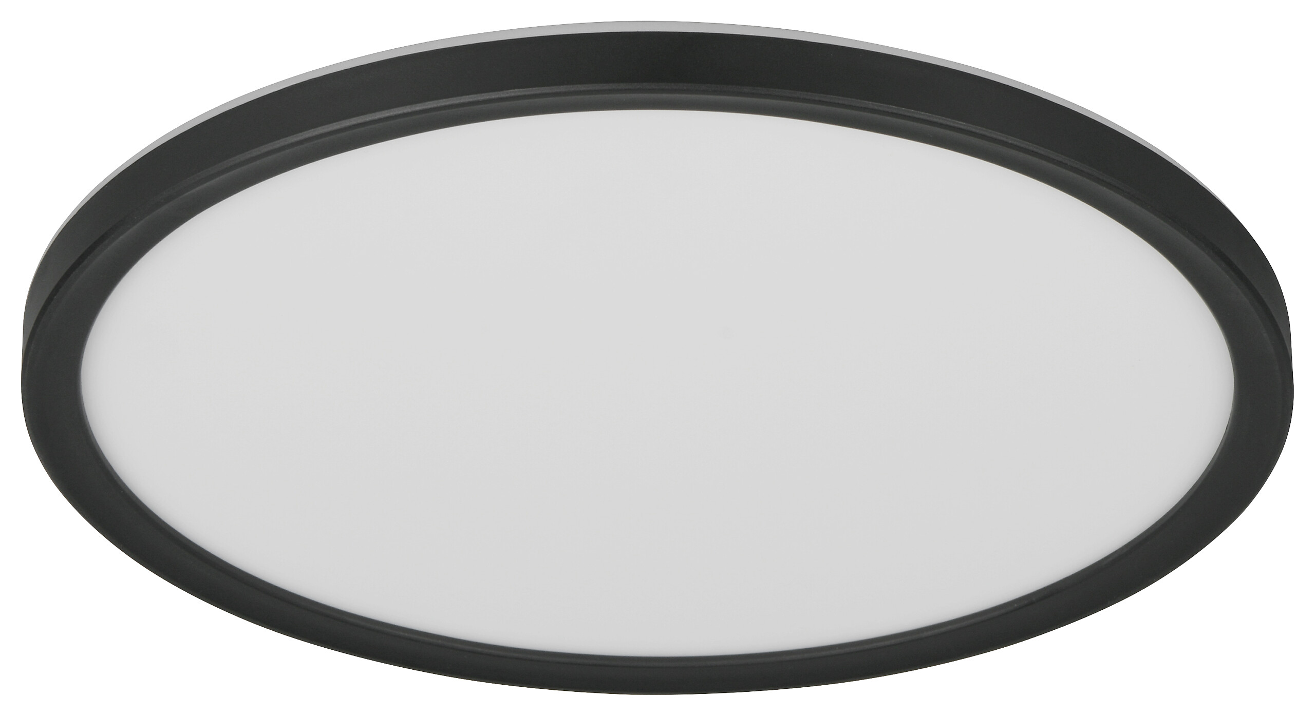 Reality Leuchten LED-Deckenleuchte Joko schwarz Kunststoff B/H: ca. 29x3 cm