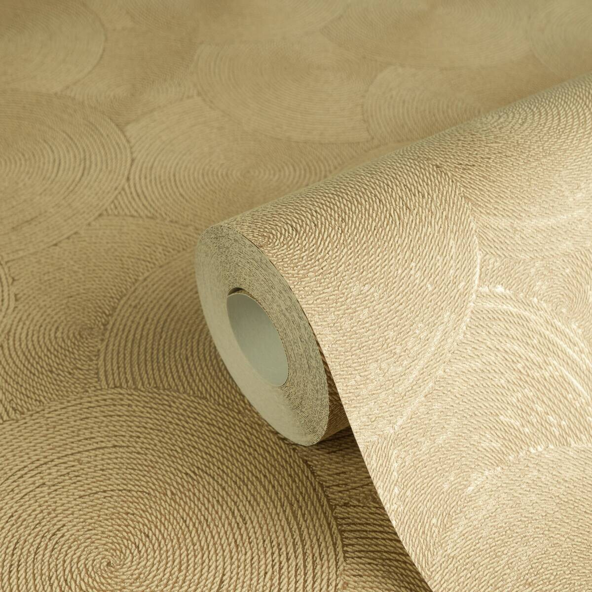 A.S.Creation Vliestapete gelb braun B/H/D: ca. 53x1005x8,8 cm