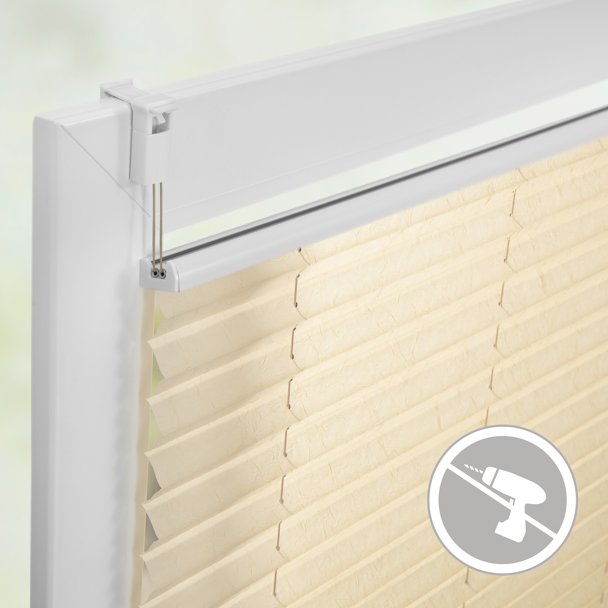 LICHTBLICK Spannplissee creme B/L: ca. 95x130 cm