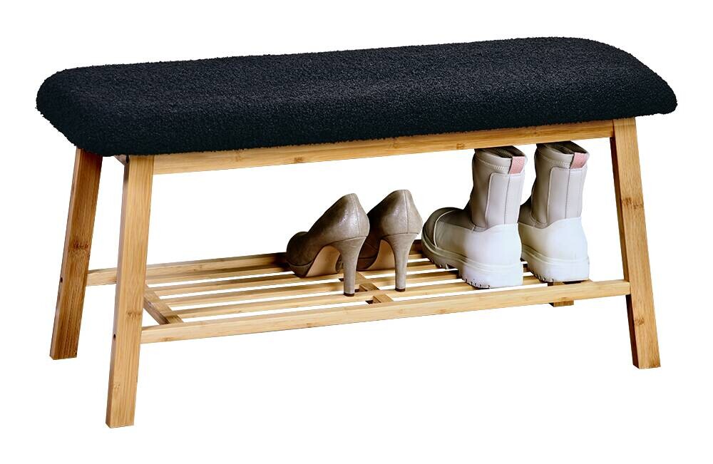 Kesper Schuhregal natur Bambus B/H/L: ca. 39,5x12,5x96 cm