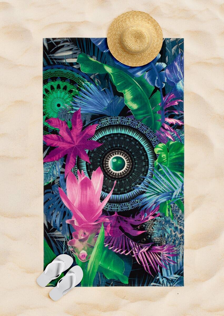 HIP Strandtuch Zehra Multi Baumwolle B/L: ca. 100x180 cm