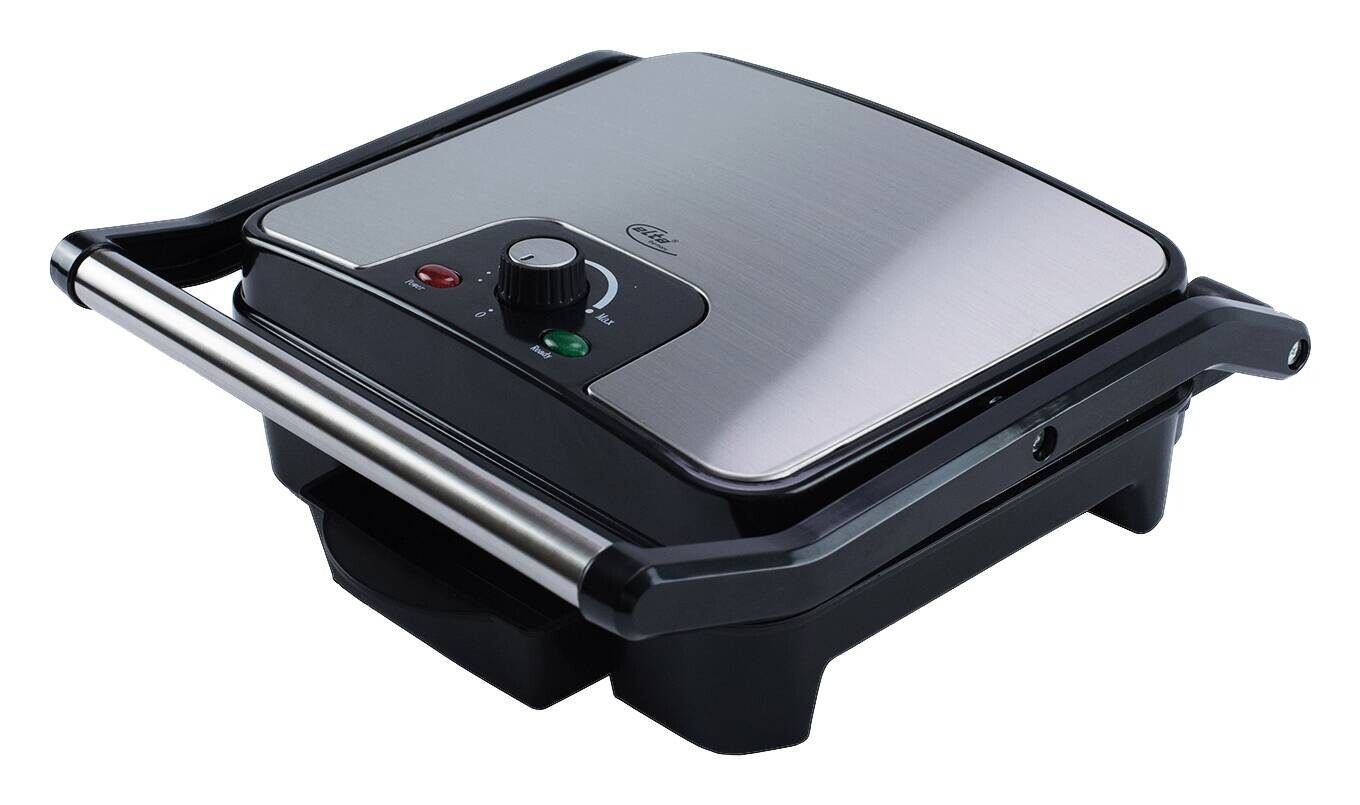 Elta Kontaktgrill KG-201 Edelstahl Edelstahl Kunststoff B/H/T: ca. 33x11x36 cm