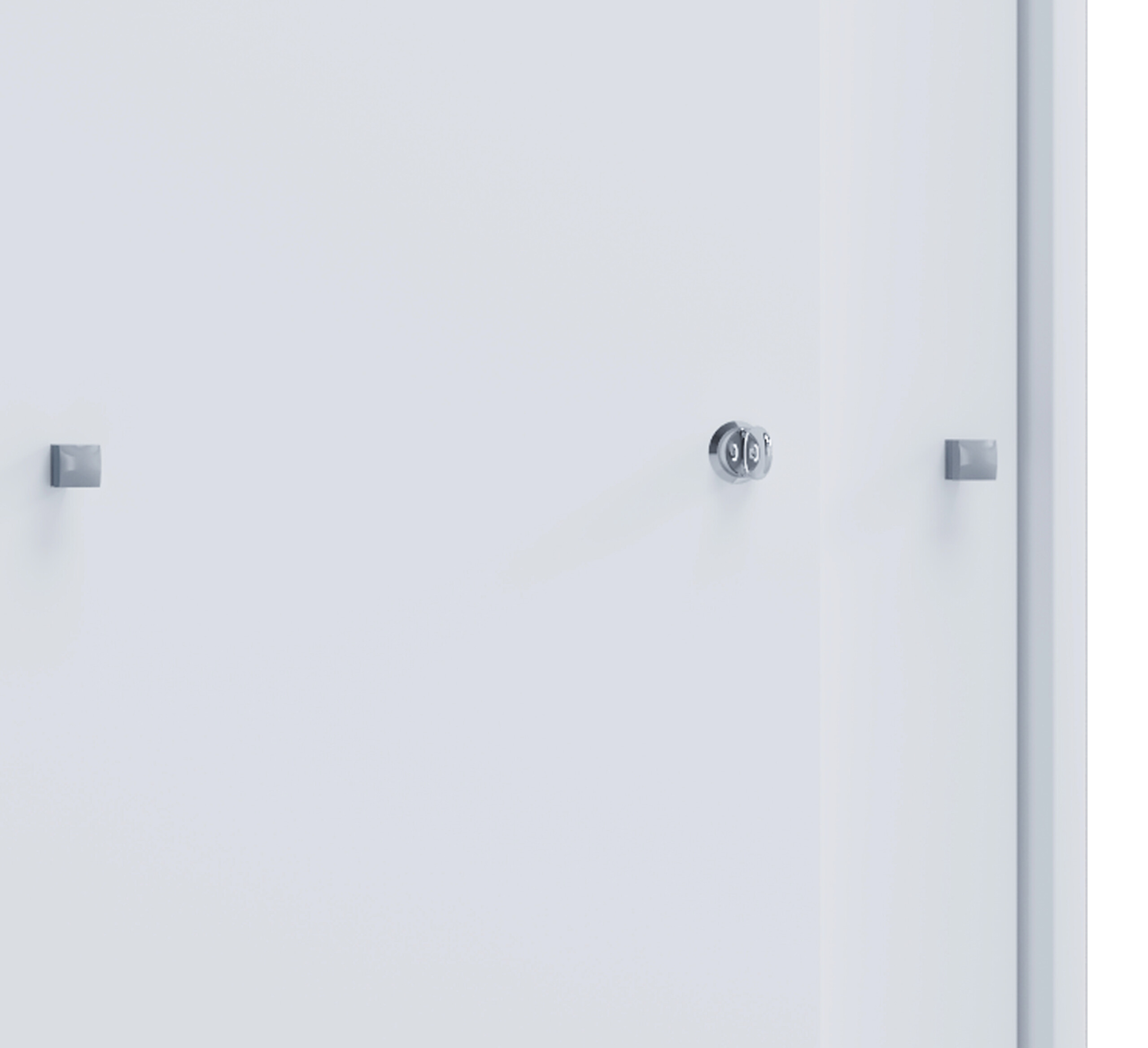 Büroschrank Lona XL mit Schiebetüren weiß B/H/T: ca. 70x110x37 cm