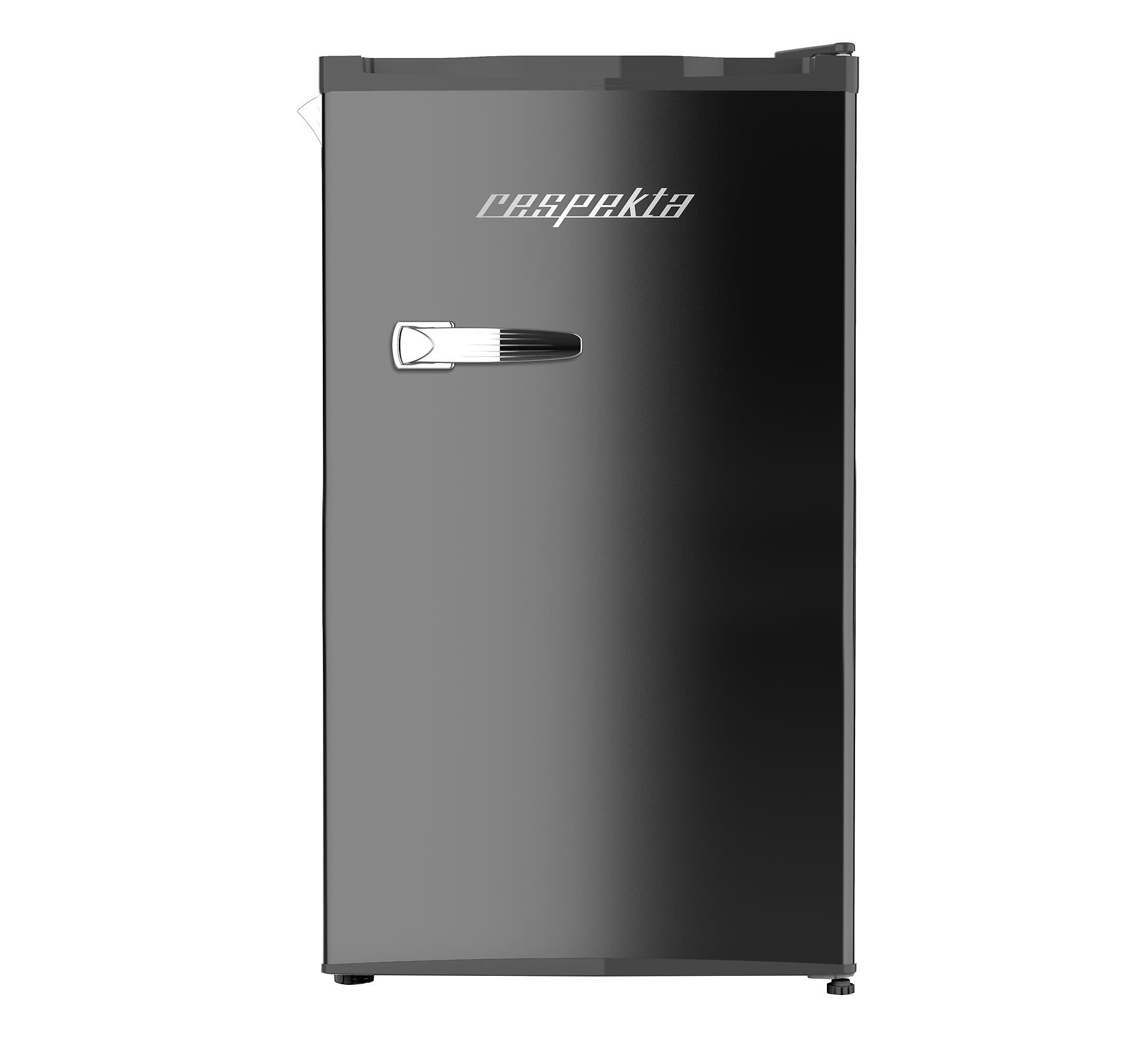 Respekta Retro Kühlschrank KG83S-52 schwarz B/H/T: ca. 47,4x83x44,7 cm