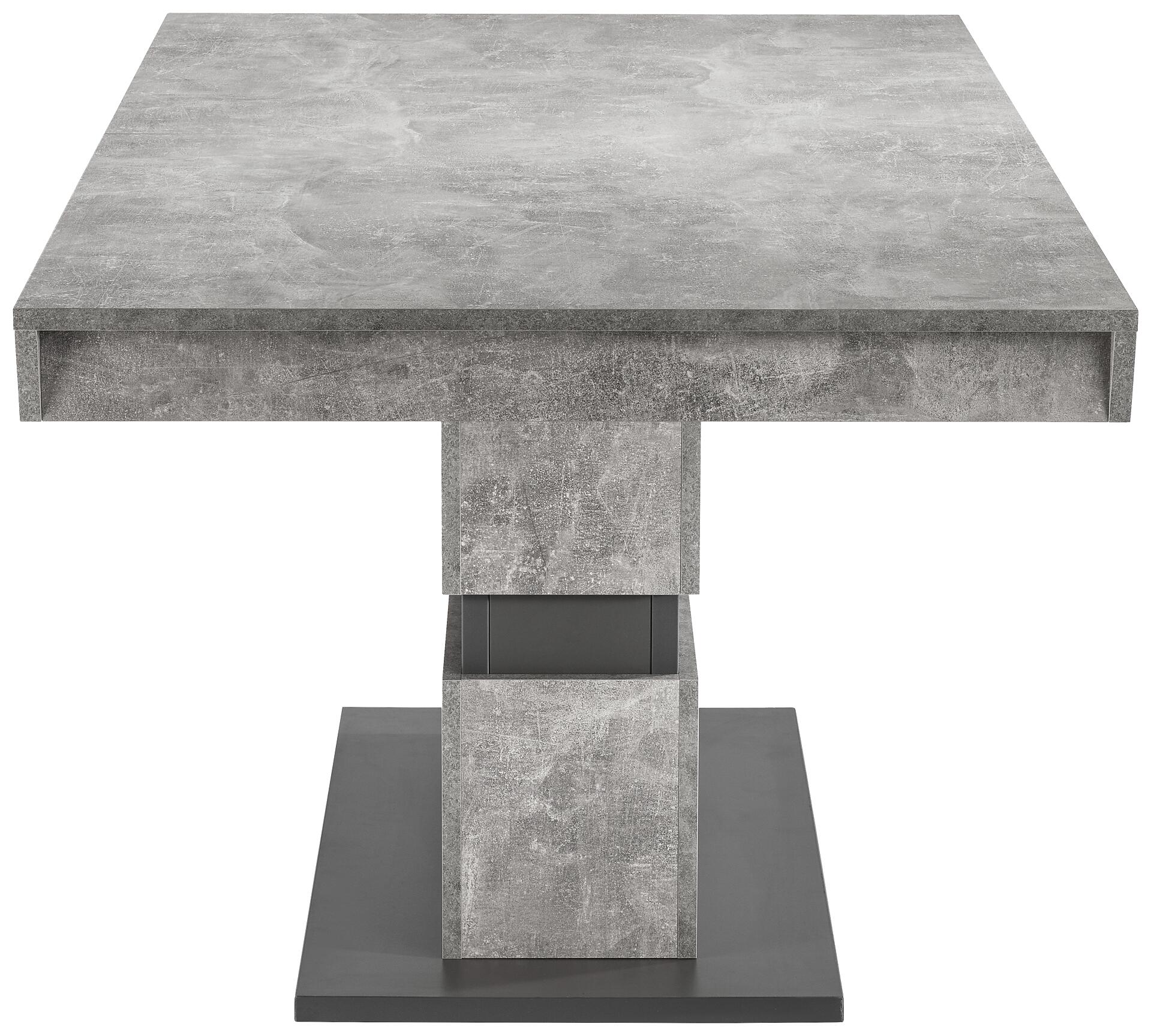 Tisch MATTHEW Beton Optik anthrazit B/H/T: ca. 160x75x90 cm