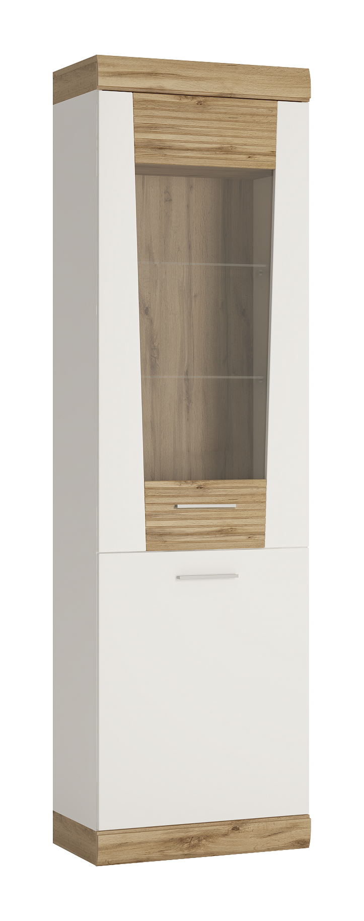 Standvitrine Merida B/H/T: ca. 58x202x36 cm