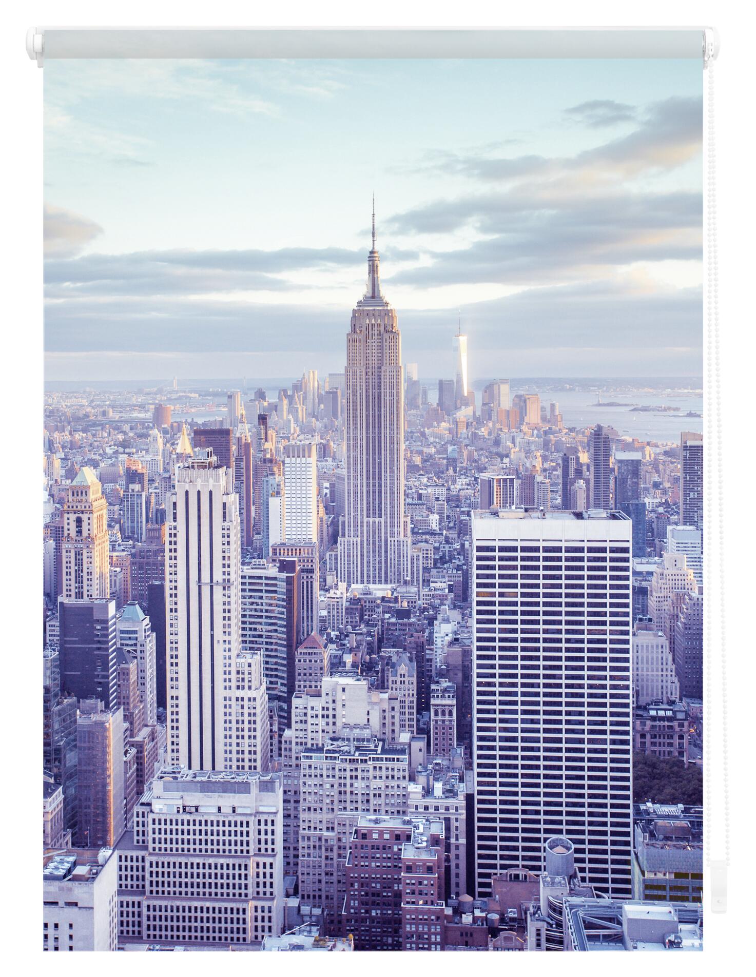 LICHTBLICK Verdunkelungsrollo New York blau B/L: ca. 80x150 cm